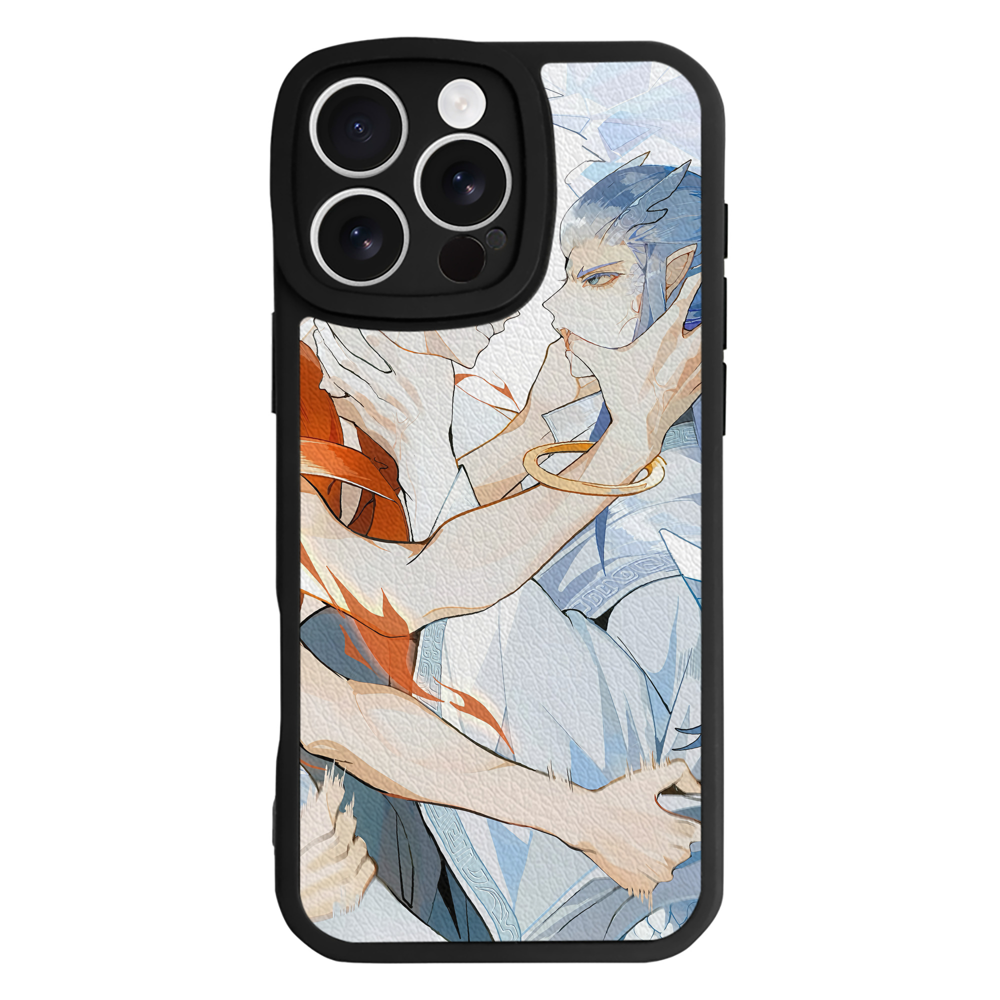 （画像用） Ne Zha 2 ナタ 魔童の大暴れ 【iPhone 16シリーズ対応】シリコンスマホケース（レザー調） 材質：シリコン